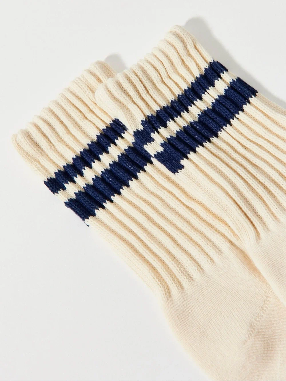 UO Athletic Retro Striped Ribbed Slouch Crew Socks